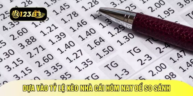 Dựa vào tỷ lệ kèo nhà cái hôm nay để so sánh